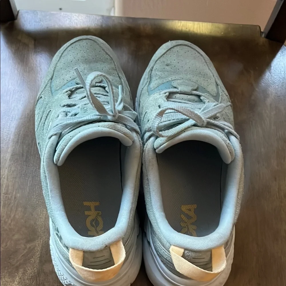 Hoka One One Women's Sneakers - Light Sage Green and White